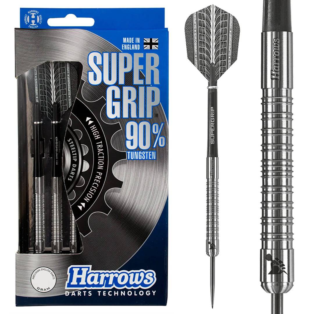 Harrows Supergrip 90% Tungsten Steel Tip Darts - The Darts Shop