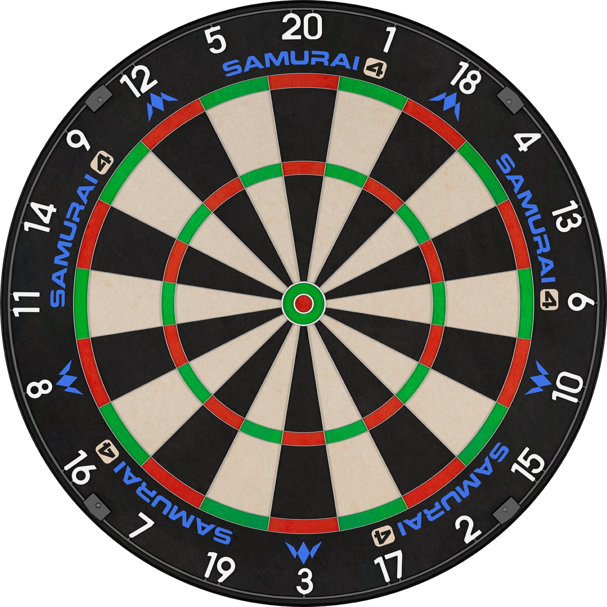 Mission Samurai 4 Dartboard - Professional - Knife Wire - White Spider