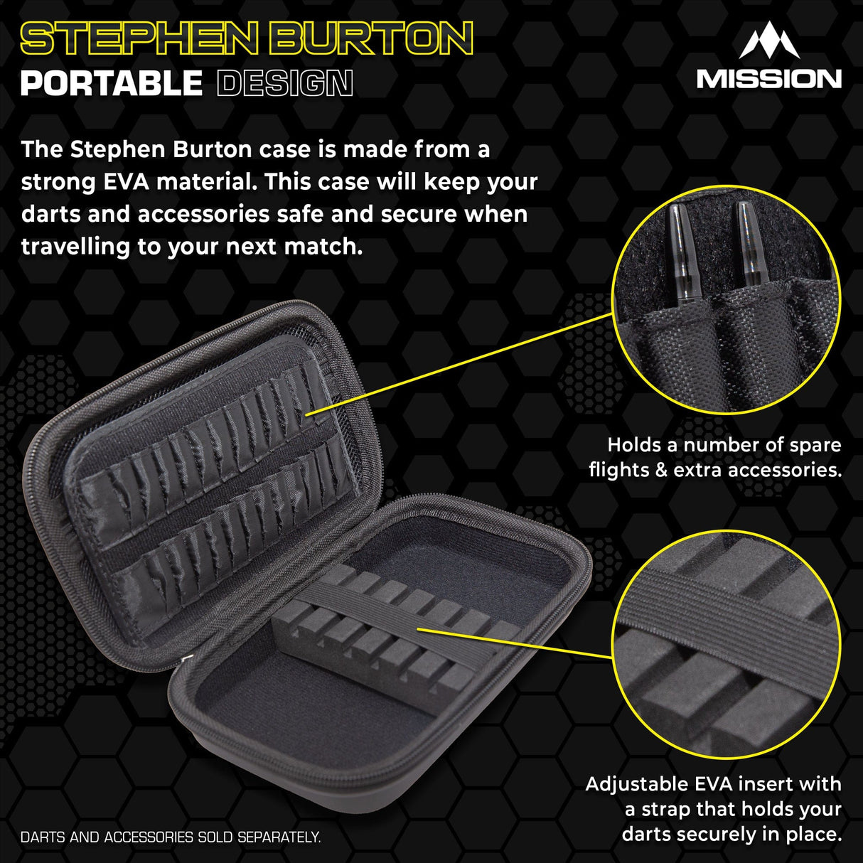 Mission Darts Players- EVA Dart Case - Stephen Burton - view 3