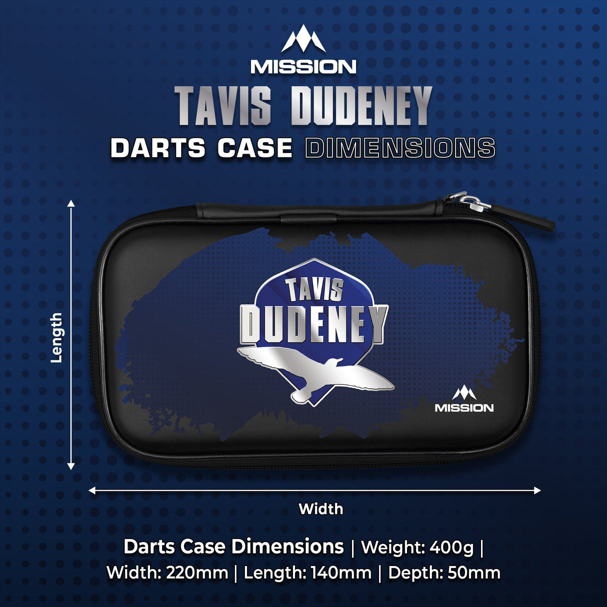 Mission Darts Players- EVA Dart Case - Tavis Dudeney - view 5
