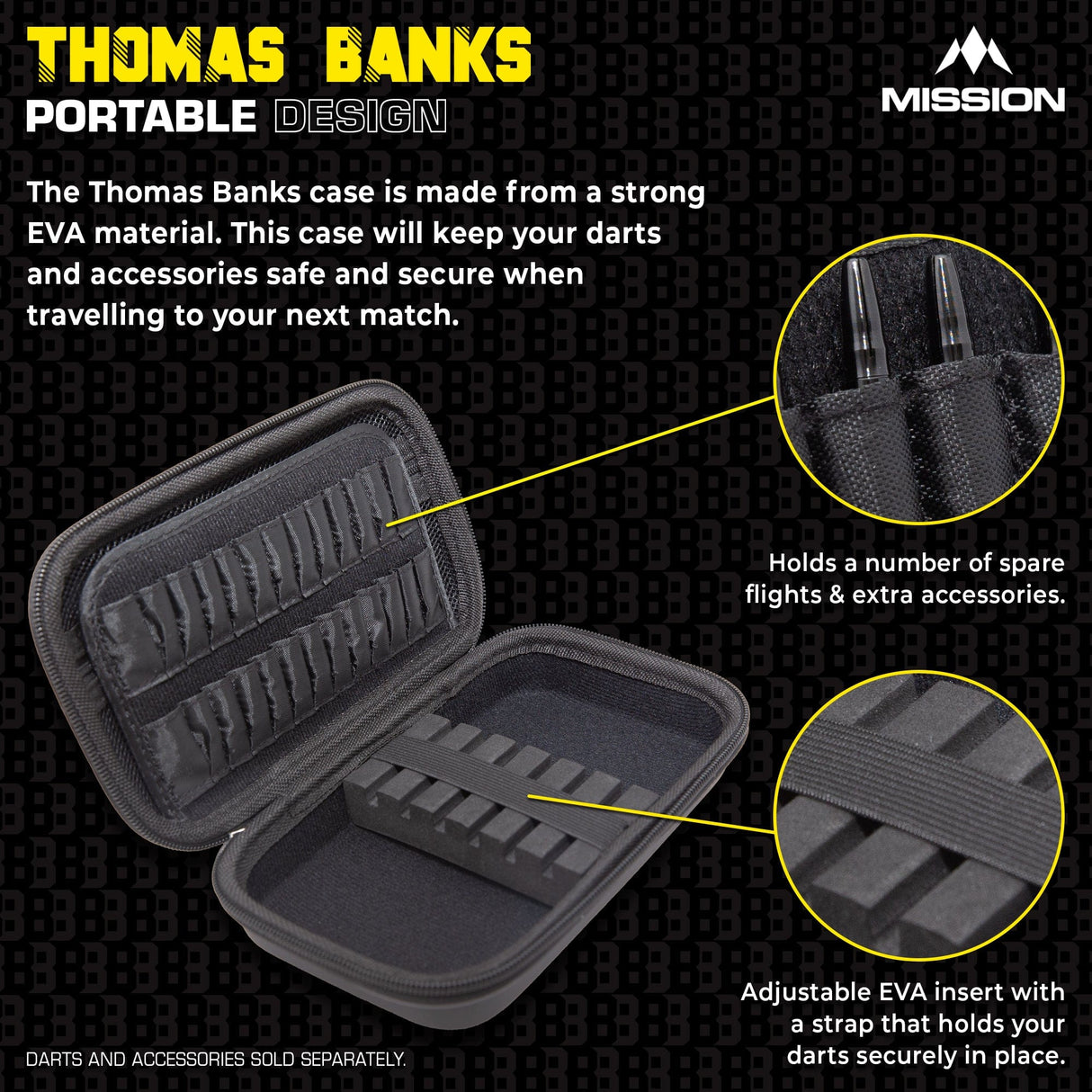 Mission Darts Players- EVA Dart Case - Thomas Banks - view 3