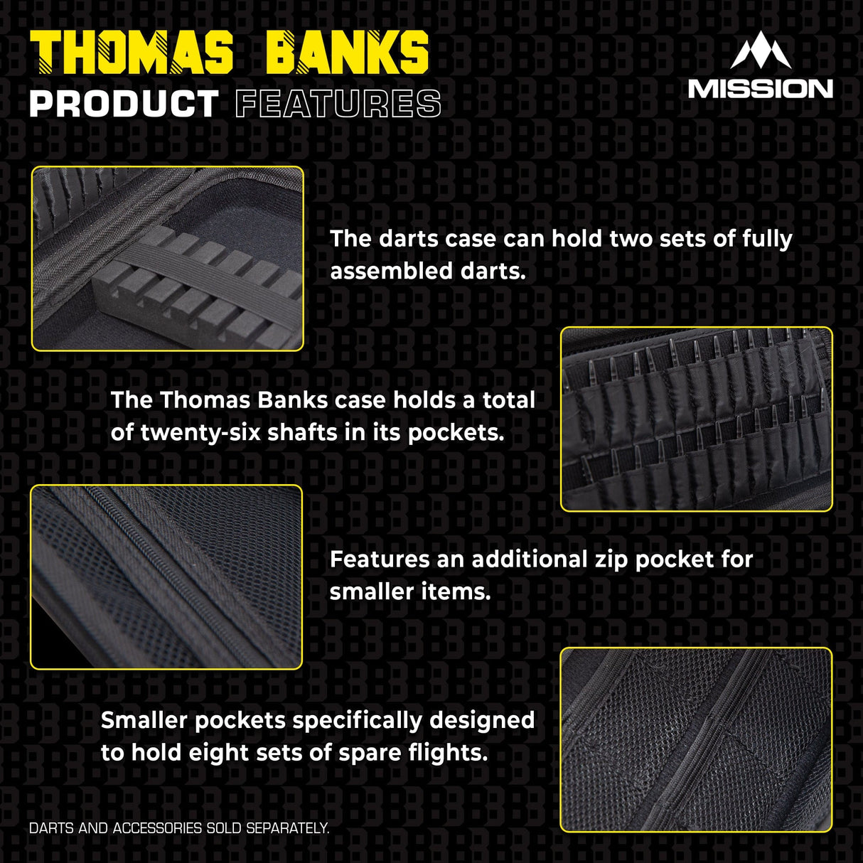 Mission Darts Players- EVA Dart Case - Thomas Banks - view 4