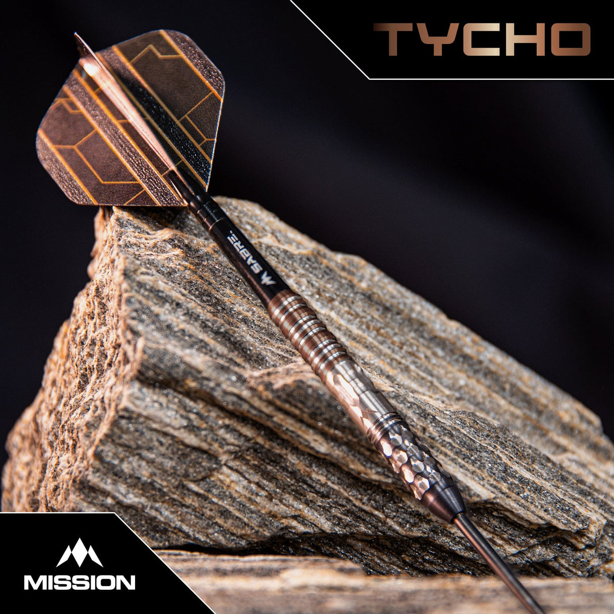 Mission Tycho Darts - Steel Tip - 95% Tungsten - Black & Bronze PVD - view 2