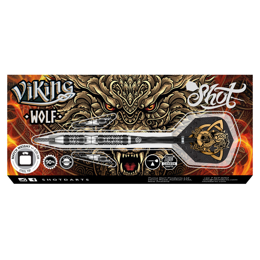 Viking Wolf 90% Tungsten Steel Tip Darts by Shot - The Darts Shop