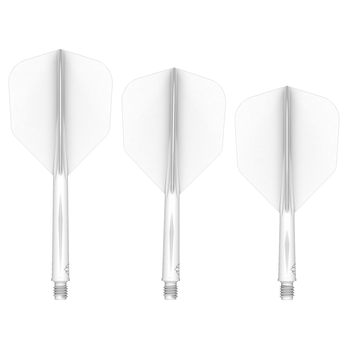 Mission Force 90 - New Moulded Flight & Shaft System - White - Standard No6 - The Darts Shop