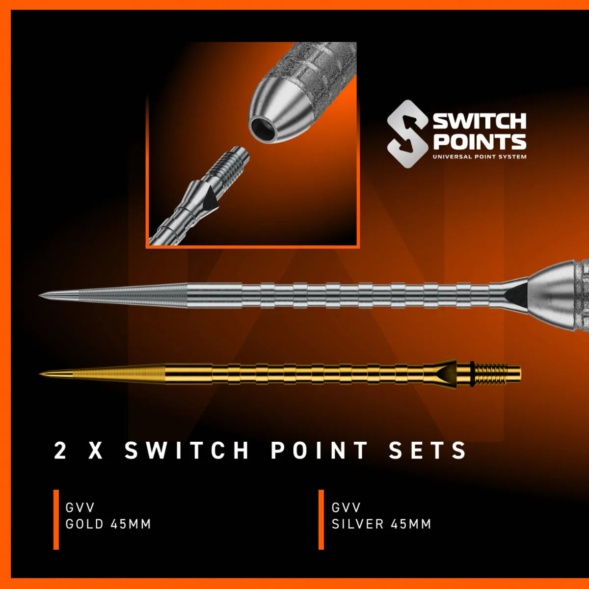 Winmau Gian van Veen W-Max SP 90% Tungsten Steel Tip Darts