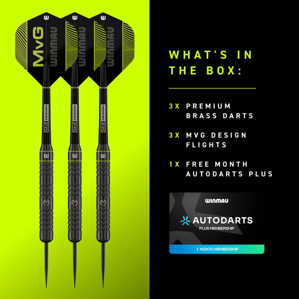 Winmau MvG Core Brass Steel Tip Darts