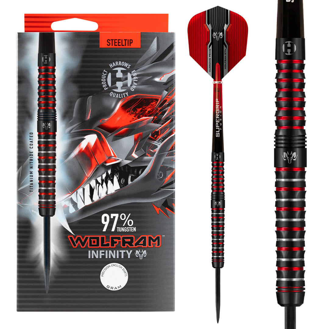 Harrows Wolfram Infinity 97% Tungsten Steel Tip Darts - The Darts Shop