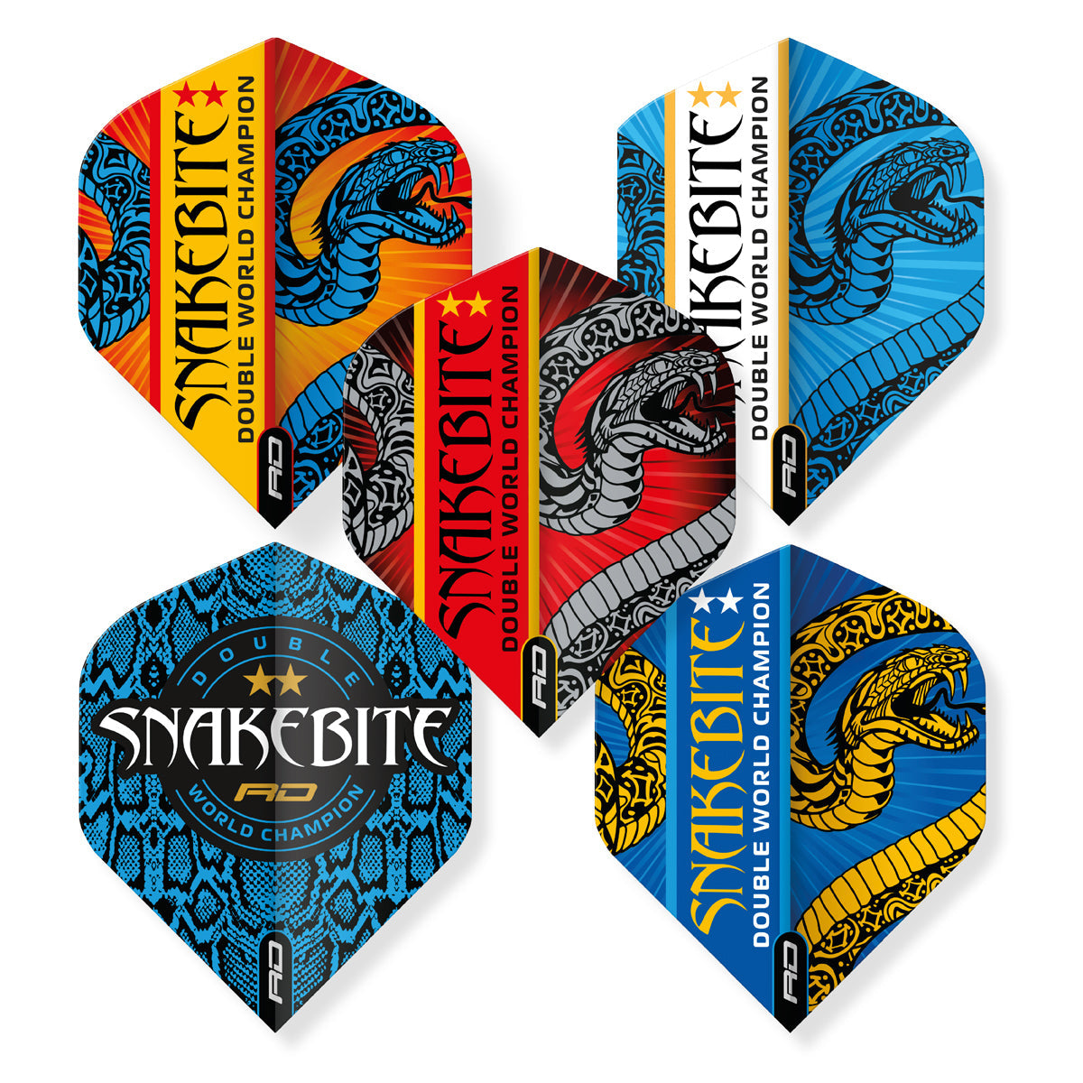 Snakebite Double World Champion Hardcore Flight Collection by Red Dragon - view 2