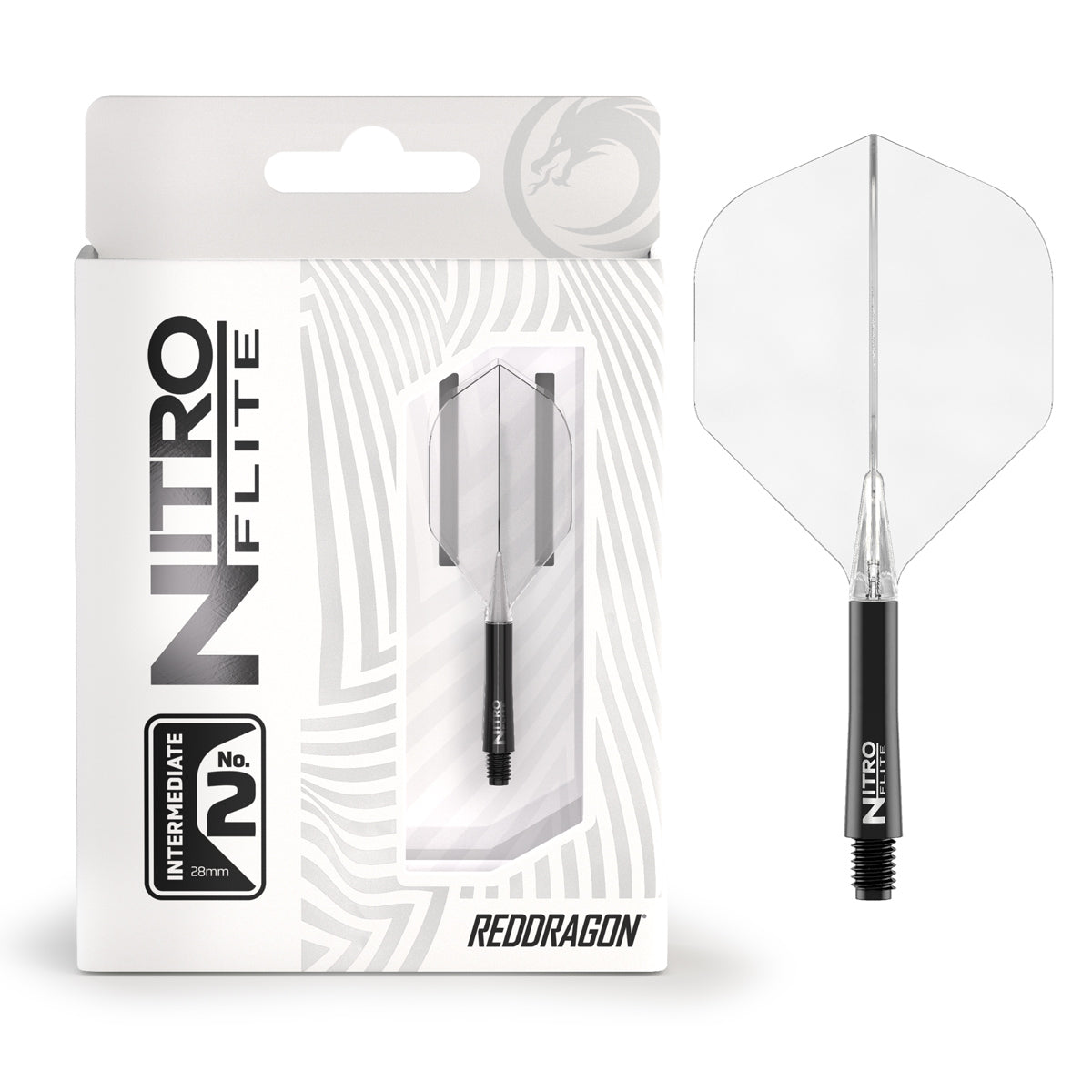Nitro Flite Integrated Flight & Shaft Black & Clear No2 by Red Dragon - view 9
