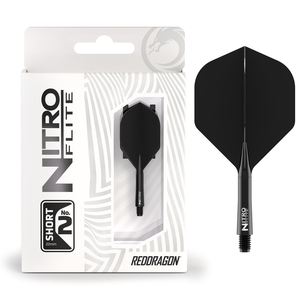 Nitro Flite Integrated Flight & Shaft Black & Black No2 by Red Dragon - view 4