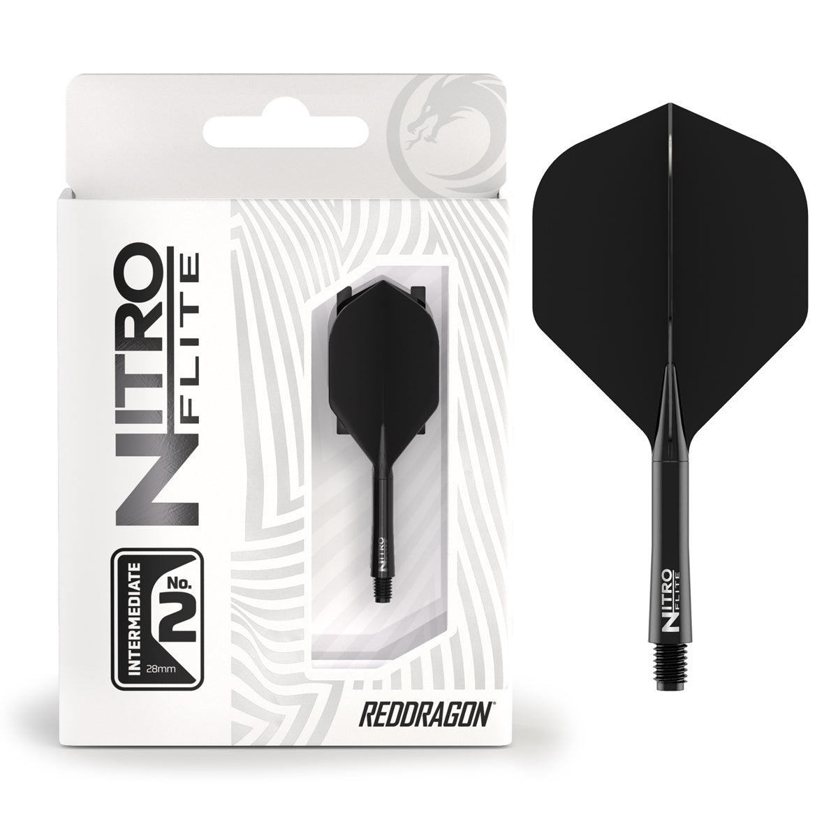 Nitro Flite Integrated Flight & Shaft Black & Black No2 by Red Dragon - view 9