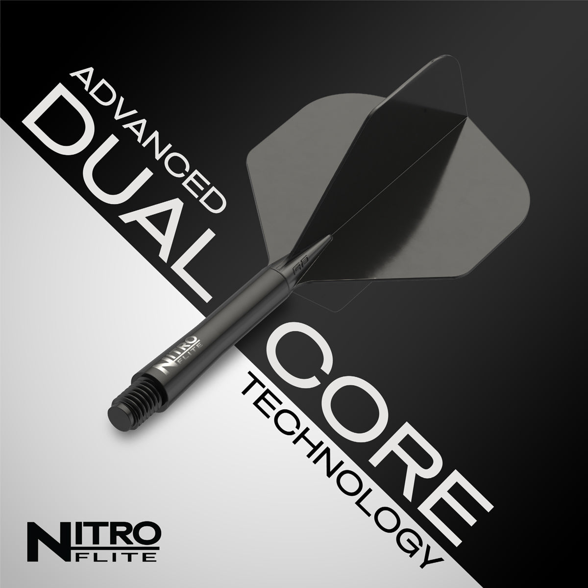 Nitro Flite Integrated Flight & Shaft Black & Black No2 by Red Dragon - view 11