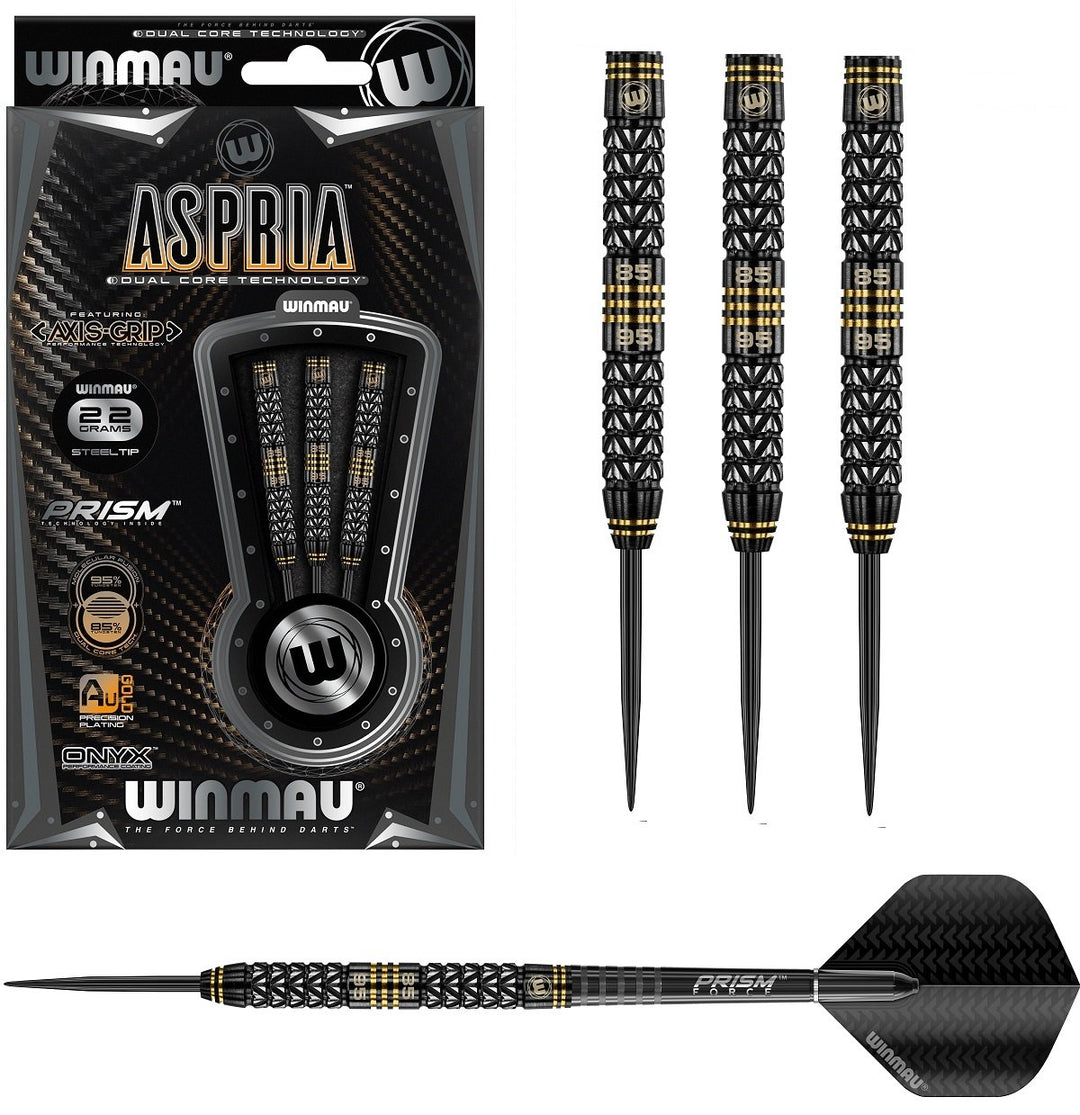 Winmau Aspria Dual Density 95% / 85% Tungsten Steel Tip Darts - The Darts Shop