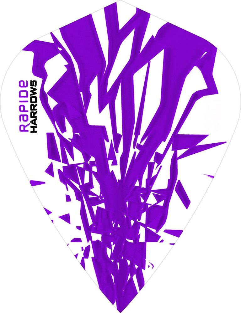 Harrows Rapide Kite Purple on White Dart Flights