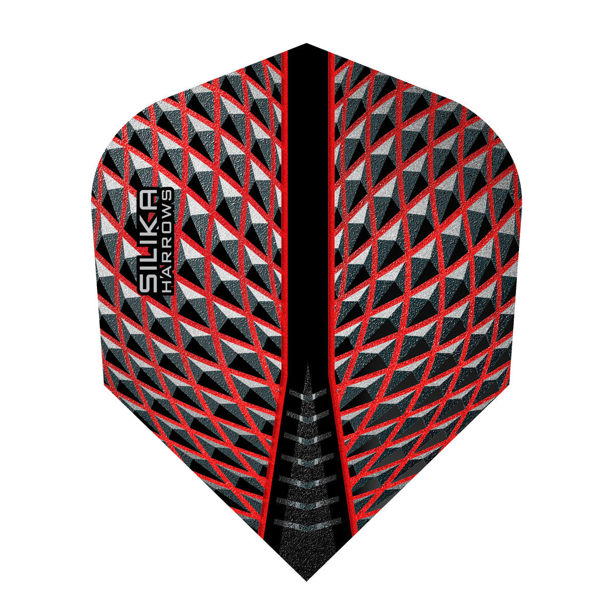 Silika No6 Standard Red Dart Flights by Harrows