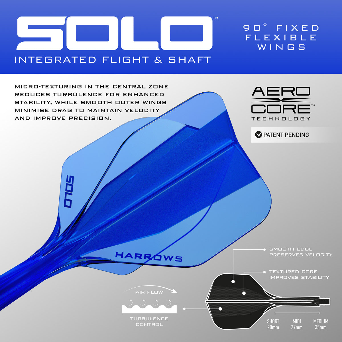 Harrows Solo No6 Integrated Flights & Shafts - view 9
