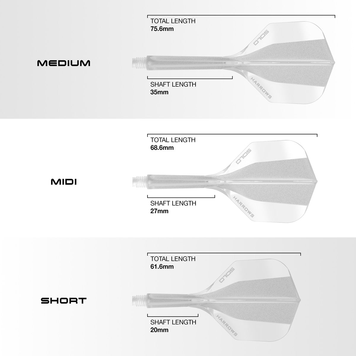 Harrows Solo No6 Integrated Flights & Shafts - view 13