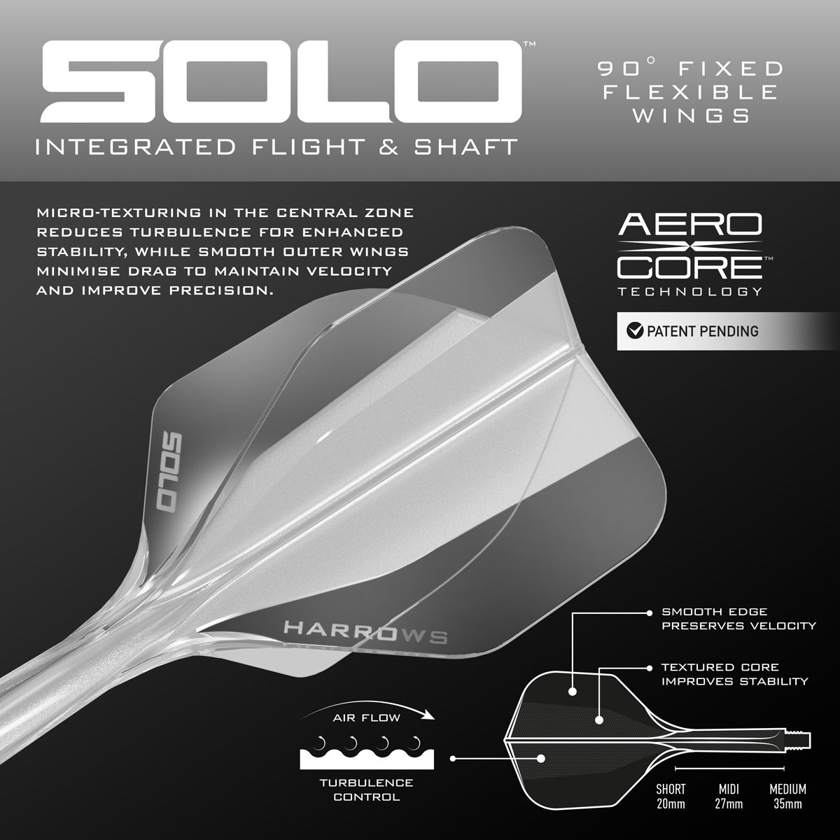 Harrows Solo No6 Integrated Flights & Shafts - view 14