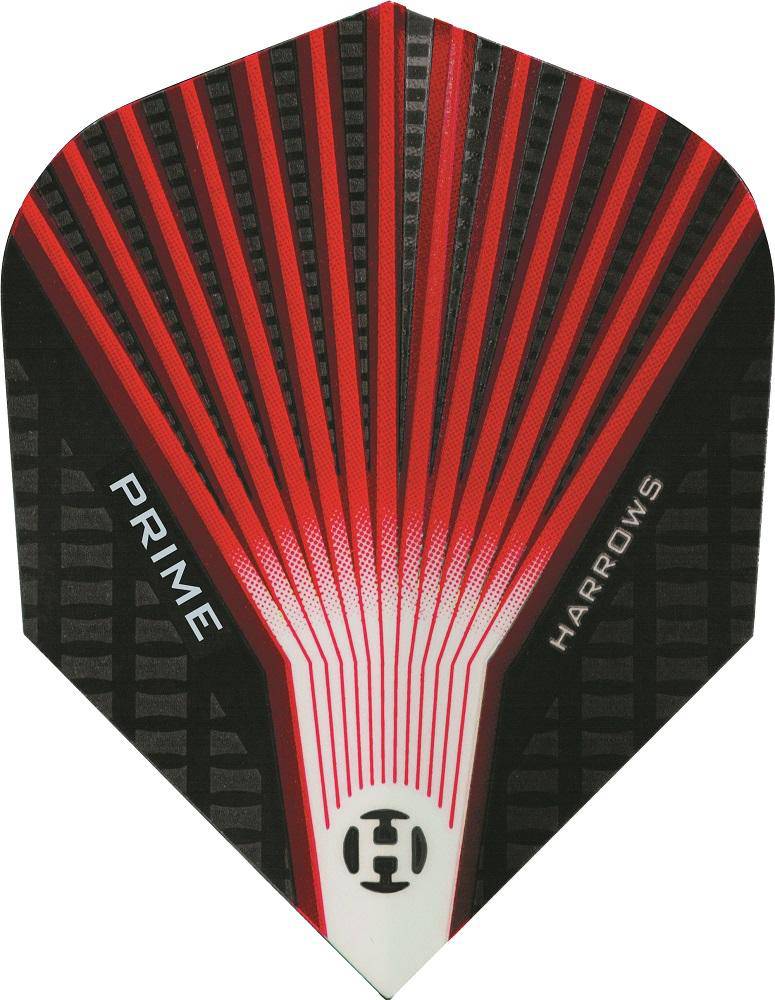 Harrows Prime Red Fan Tornado Dart Flights - The Darts Shop
