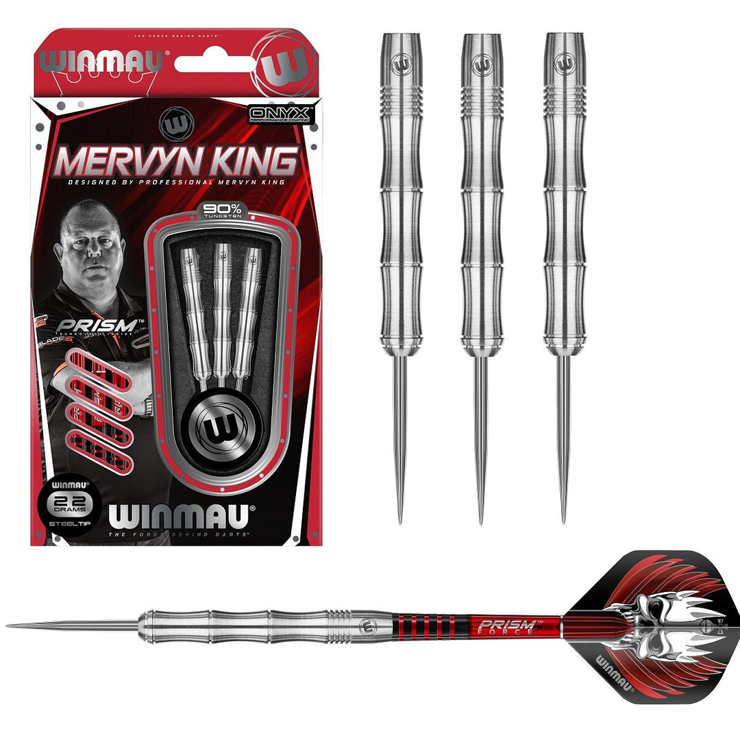 Mervyn King Tungsten Steel Tip Darts by Winmau - The Darts Shop