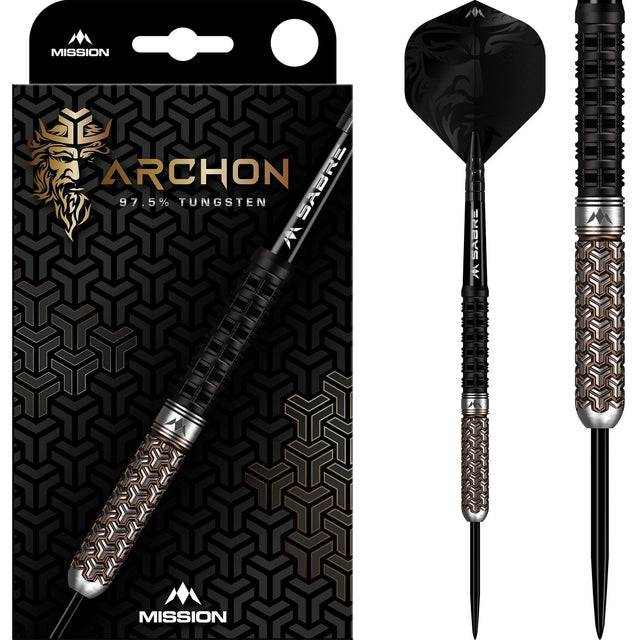 Mission Archon Darts - Steel Tip - 97.5% - Black & Bronze PVD - The Darts Shop