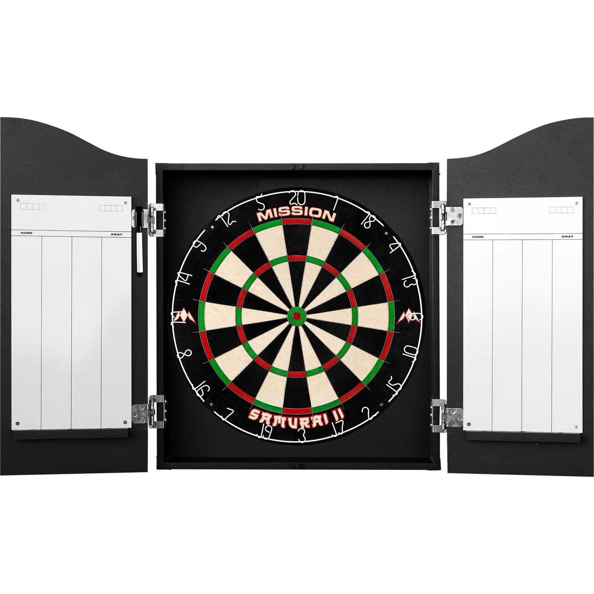 Mission Dartboard Cabinet - Deutschland Design - Black - Brush Stroke - view 5