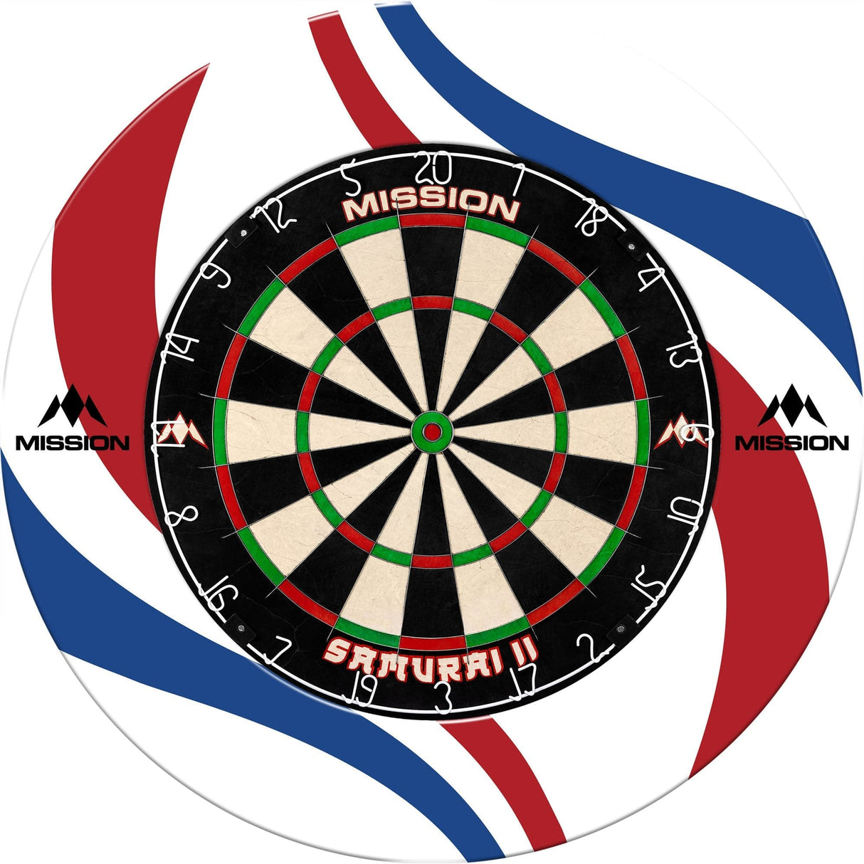 Mission Dartboard Surround - Nederland Design - White - Swirls - view 4