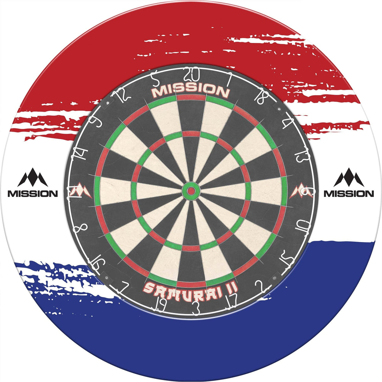 Mission Dartboard Surround - Nederland Design - White - Brush Stroke - view 3