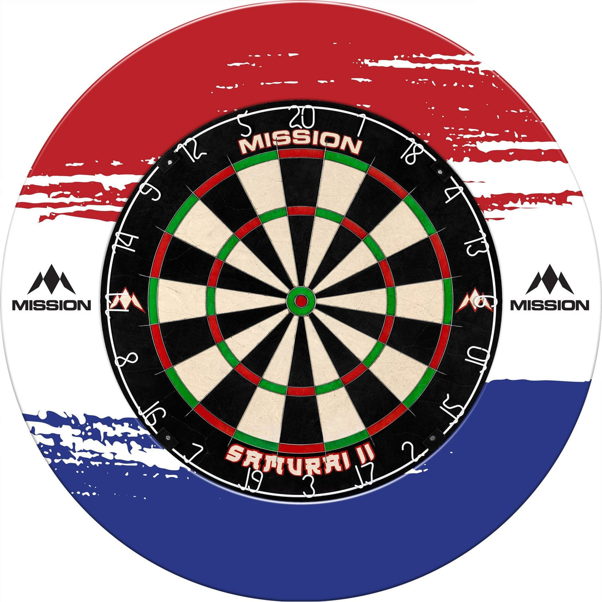 Mission Dartboard Surround - Nederland Design - White - Brush Stroke - view 4