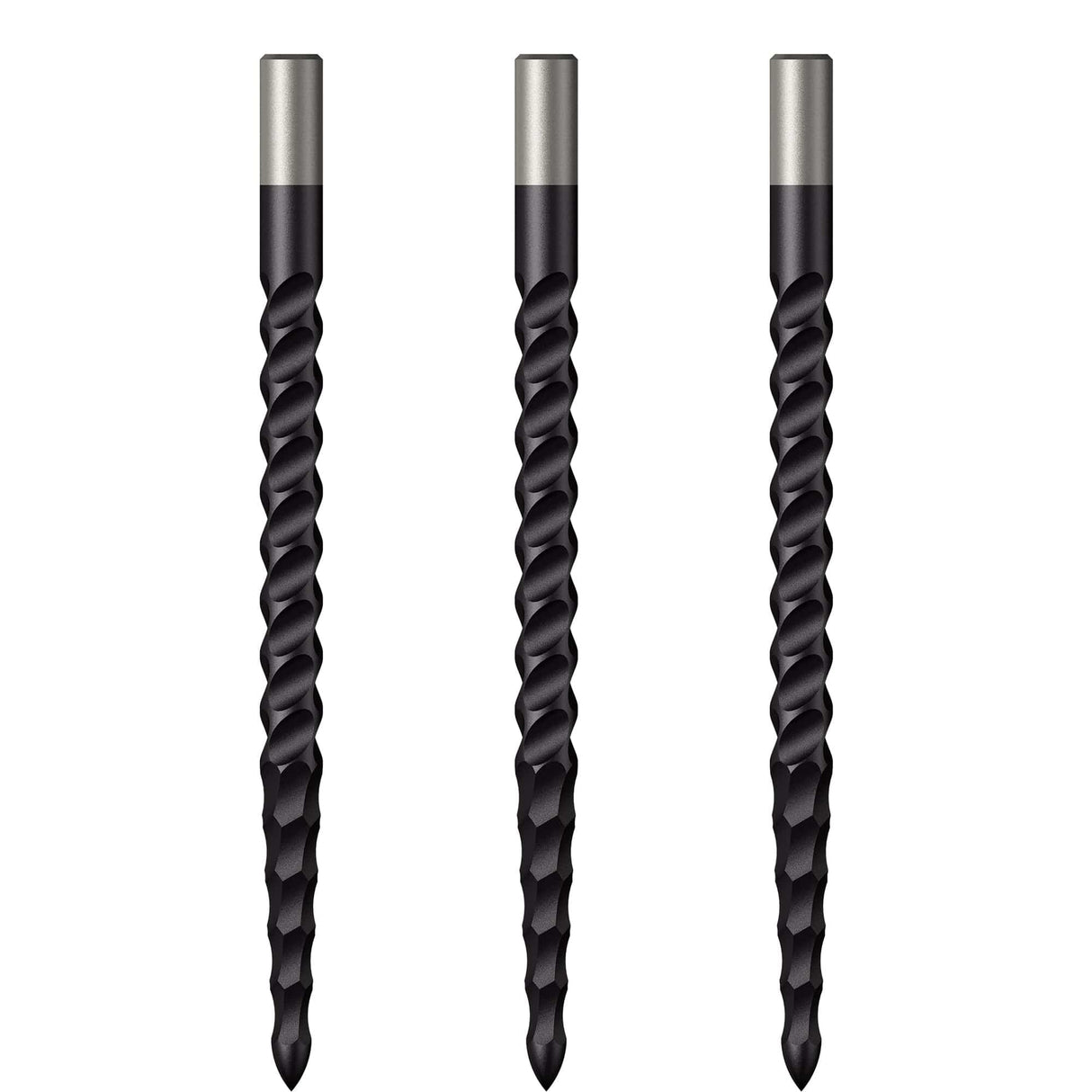 *Mission Lunar CS Dart Points - Spare Points - Rough Cut - Black - view 3