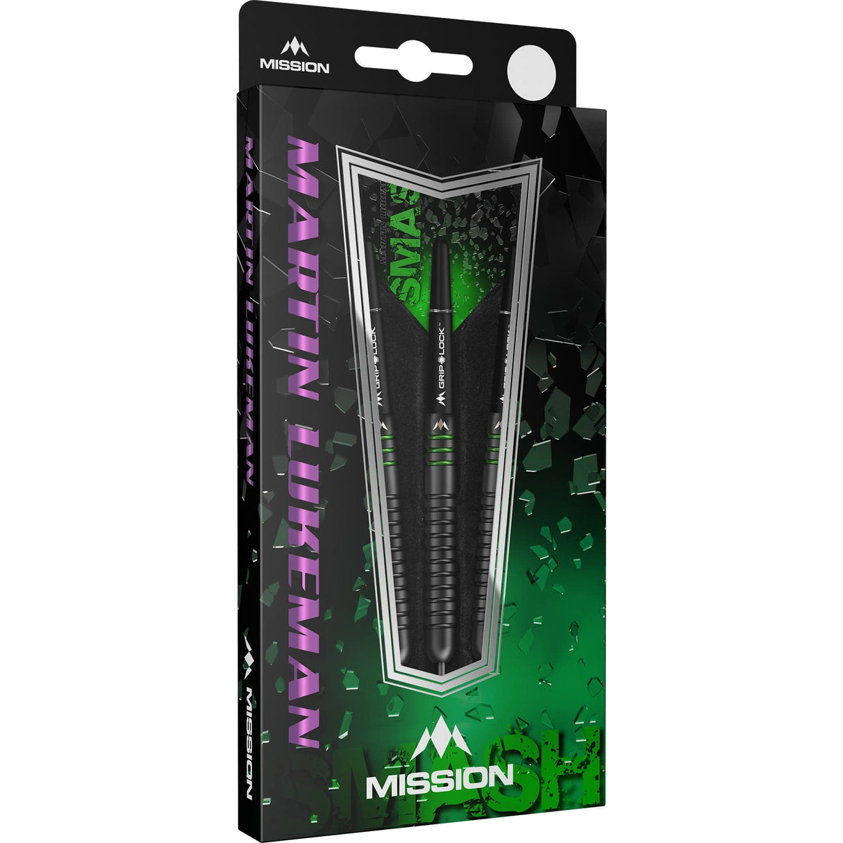 Mission Martin Lukeman Darts - Steel Tip - 90% - Smash - Black Titanium - The Darts Shop