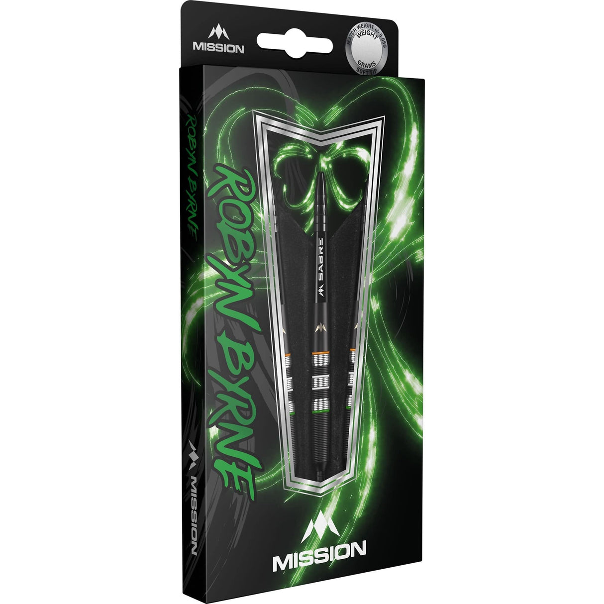 Mission Robyn Byrne Darts - Soft Tip - 90% - Black Titanium - view 6