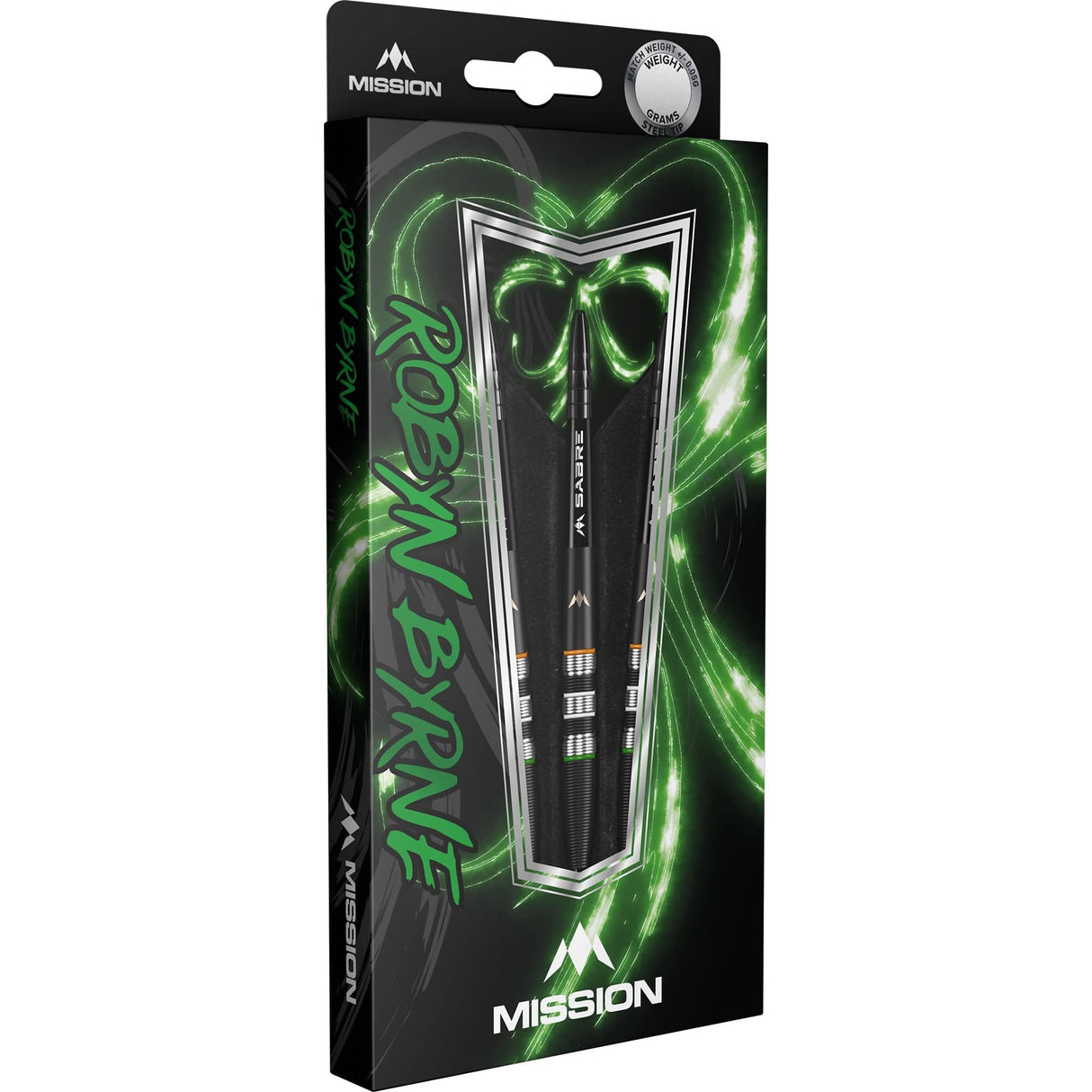 Mission Robyn Byrne Darts - Steel Tip - 90% - Black Titanium - view 6