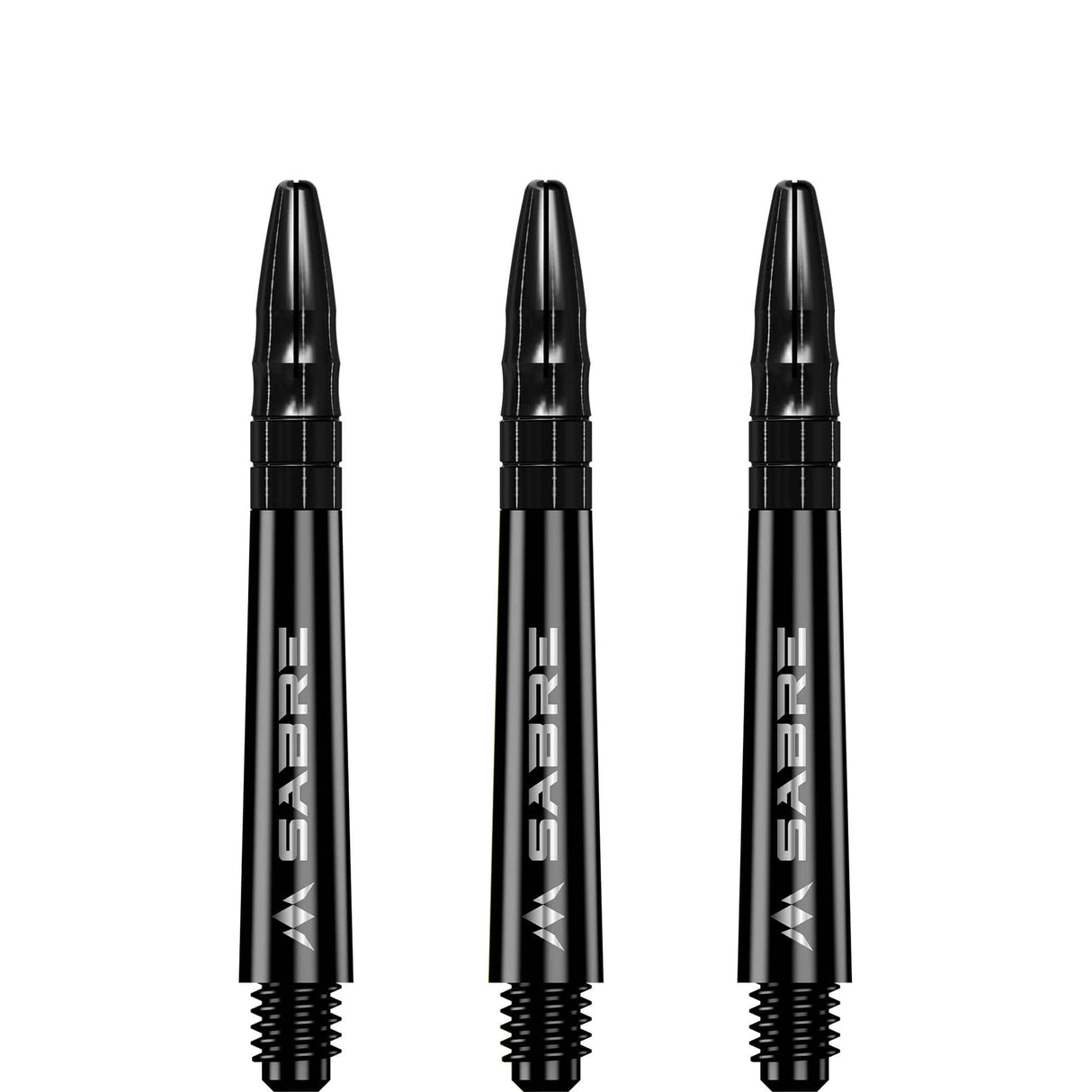 Mission Sabre Shafts - Polycarbonate Dart Stems - Black - Black Top - view 4