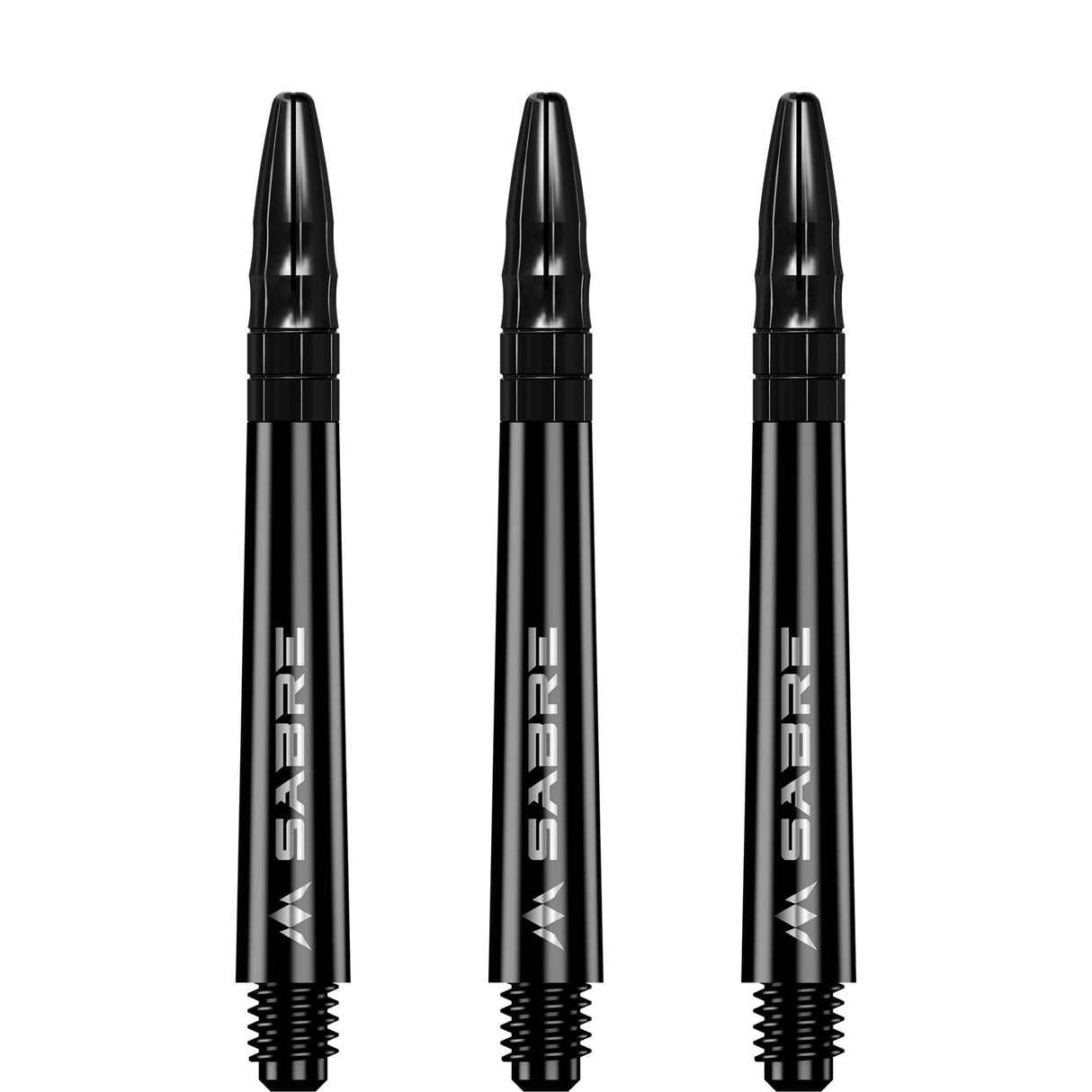 Mission Sabre Shafts - Polycarbonate Dart Stems - Black - Black Top - view 3