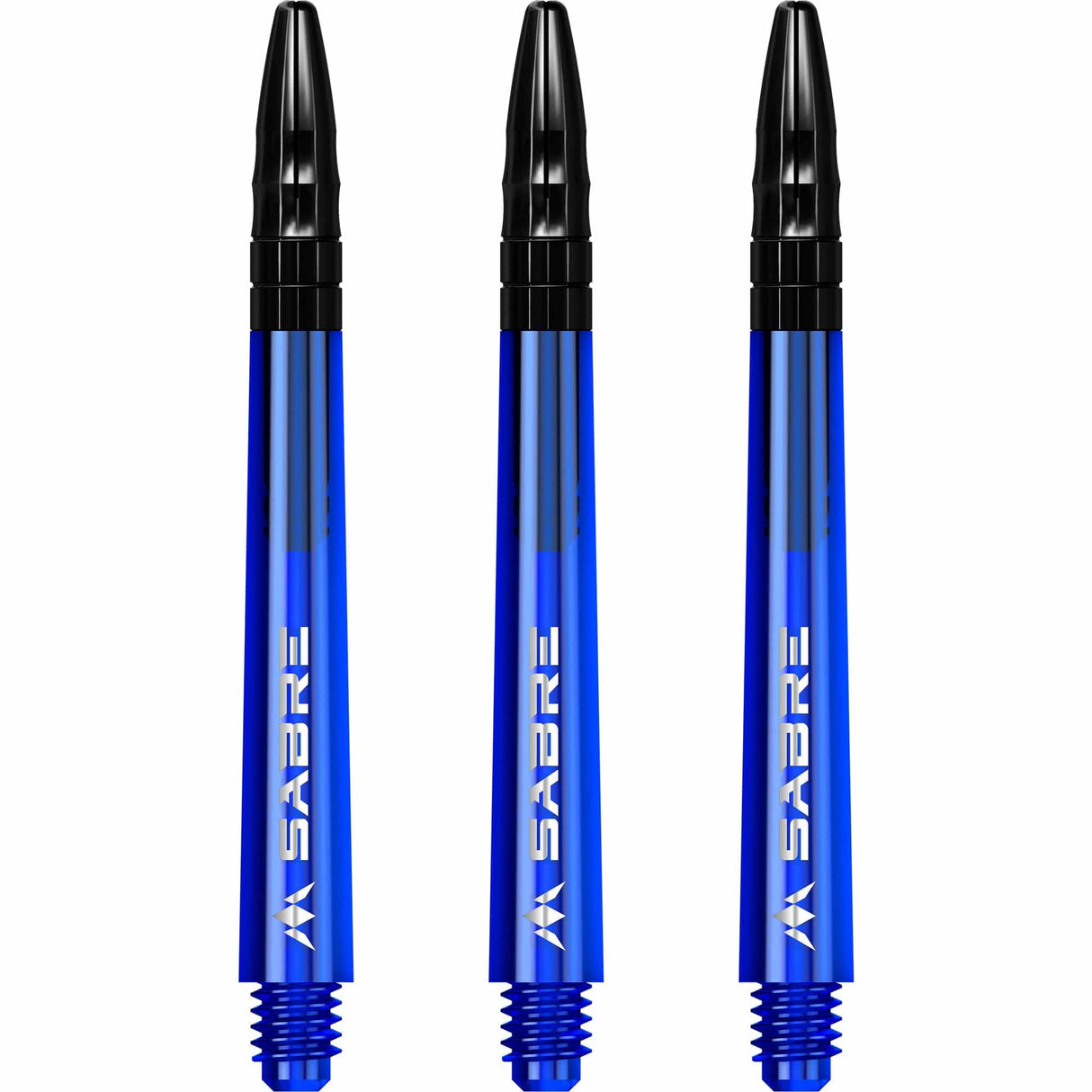 *Mission Sabre Shafts - Polycarbonate Dart Stems - Blue - Black Top - view 2