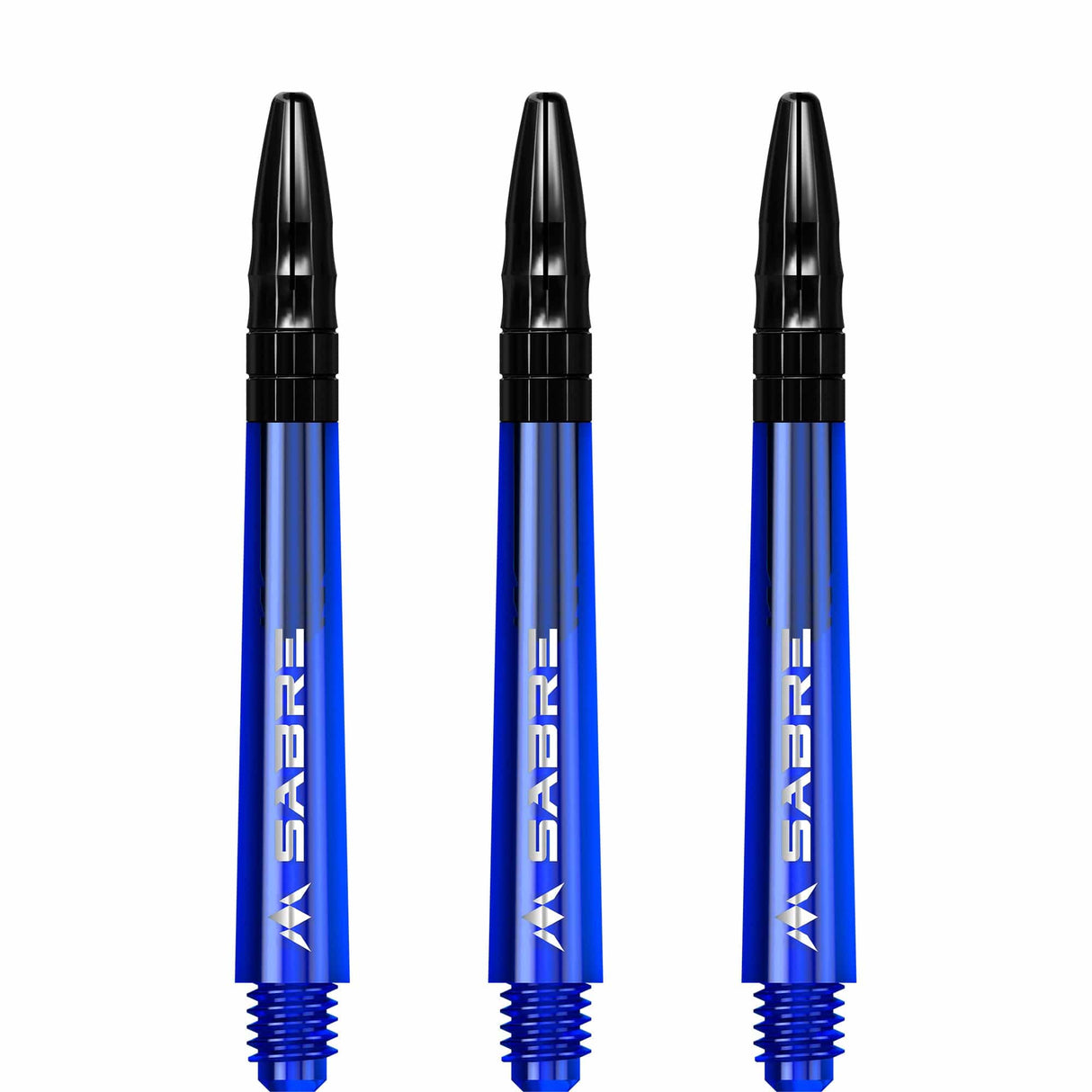 *Mission Sabre Shafts - Polycarbonate Dart Stems - Blue - Black Top - view 3