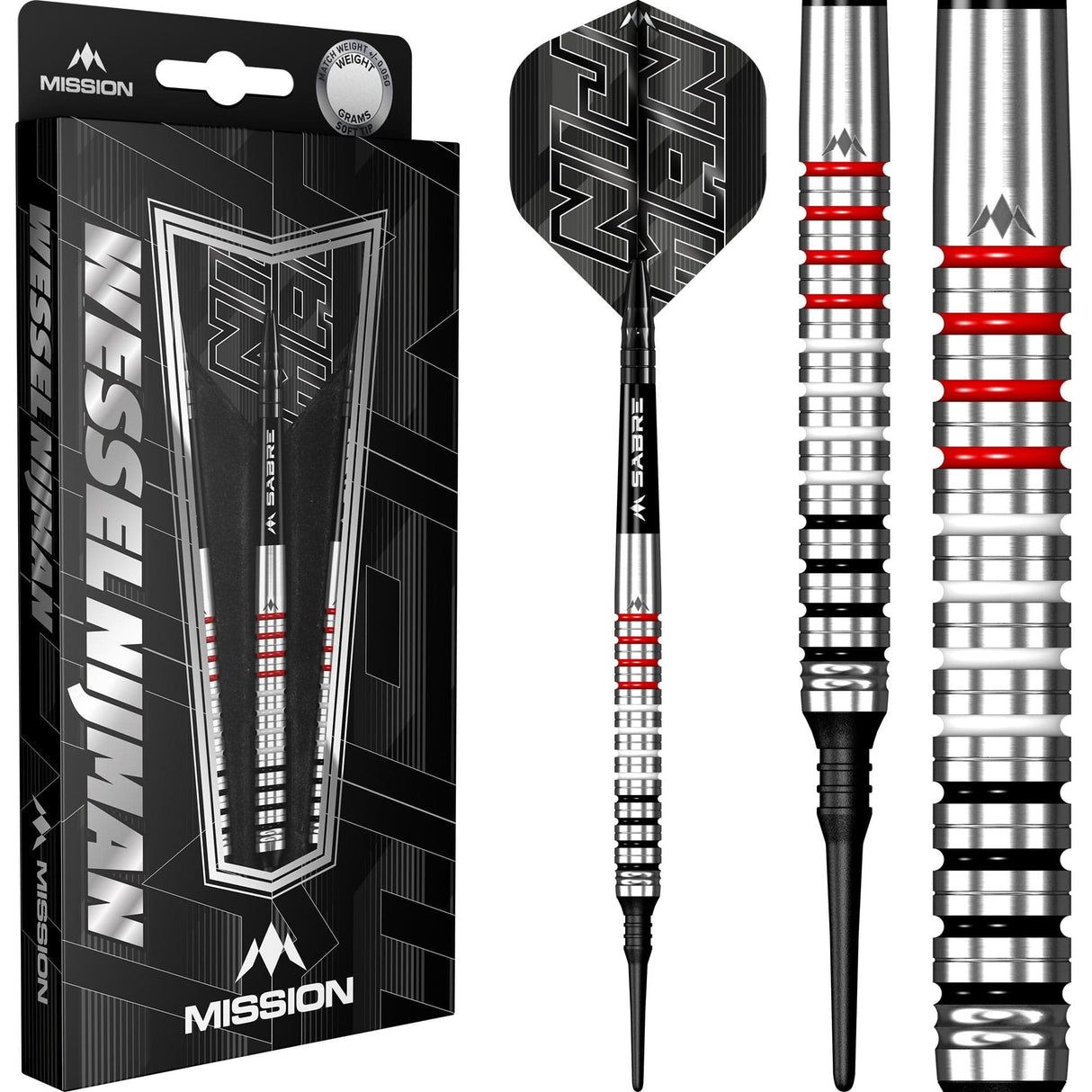 Mission Wessel Nijman Darts - Soft Tip - 95% - Natural - view 2