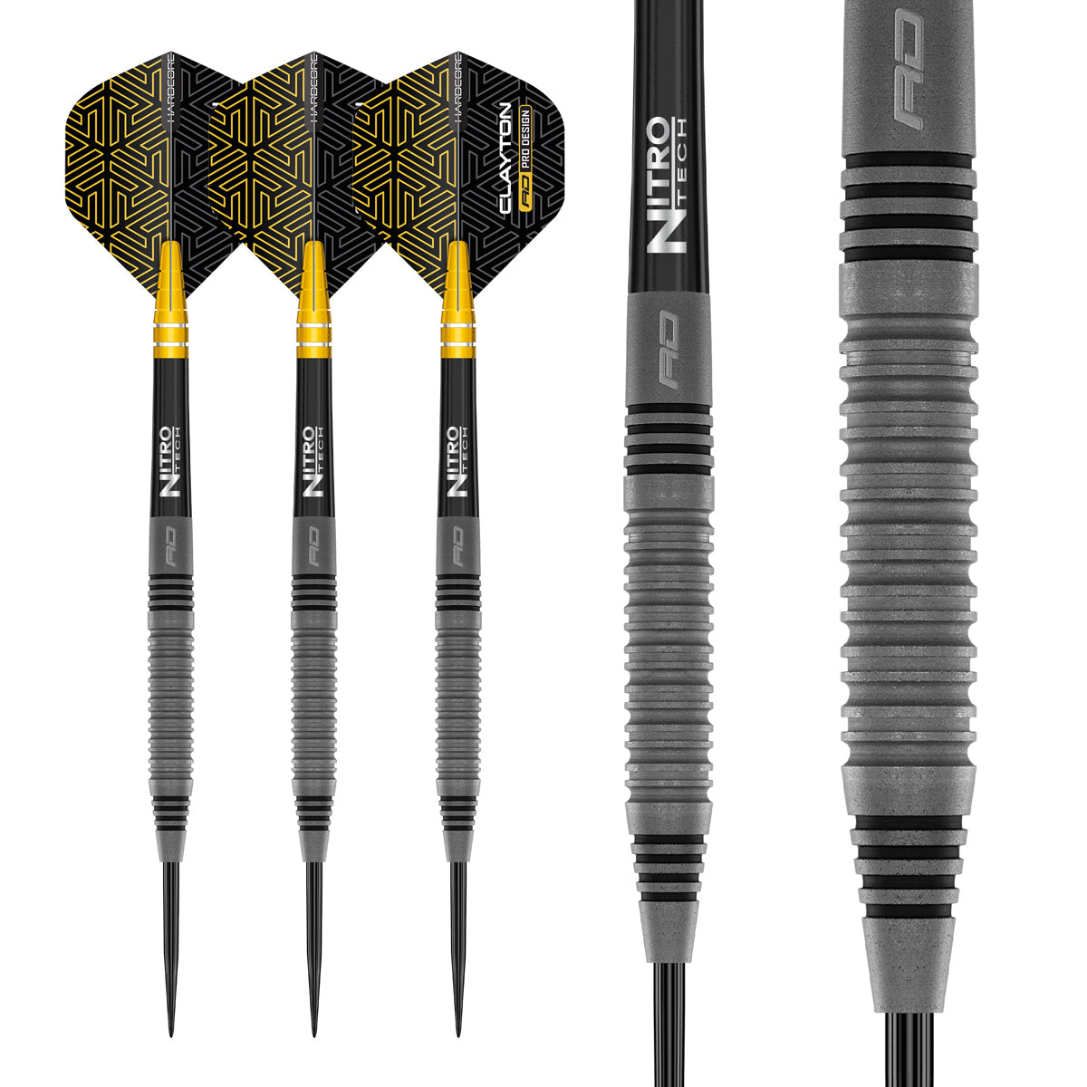 Jonny Clayton Oxide Edition 90% Tungsten Steel Tip Darts by Red Dragon - view 4