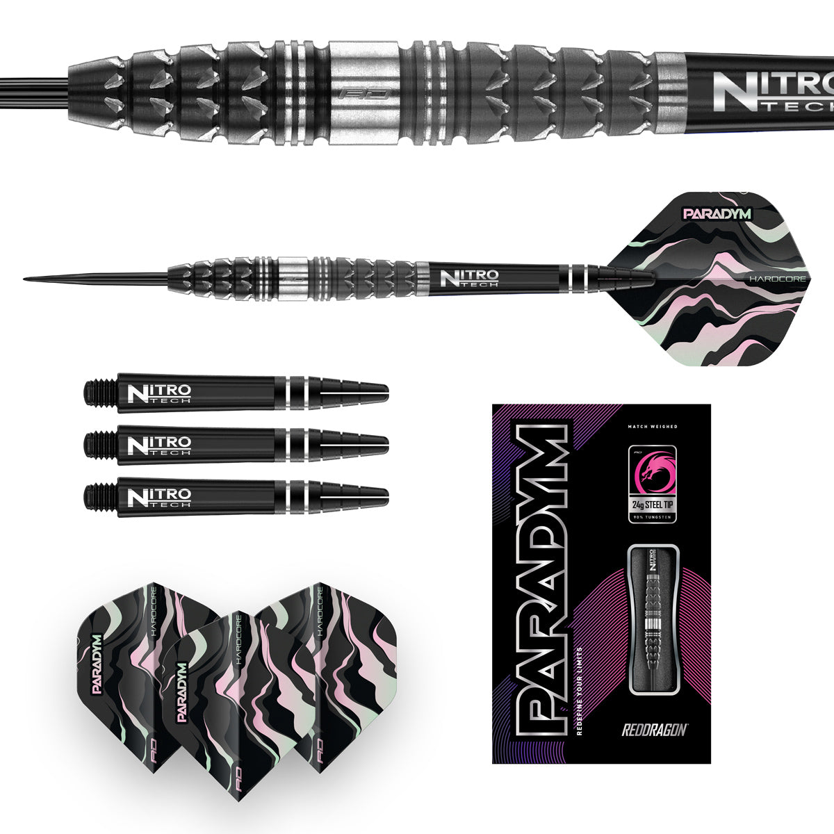 Red Dragon Paradym Torpedo 90% Tungsten Steel Tip Darts - view 4