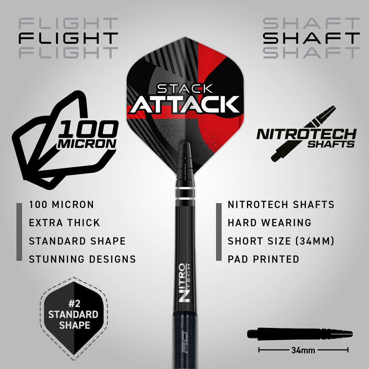 Red Dragon Rob Owen 90% Tungsten Steel Tip Darts - view 3