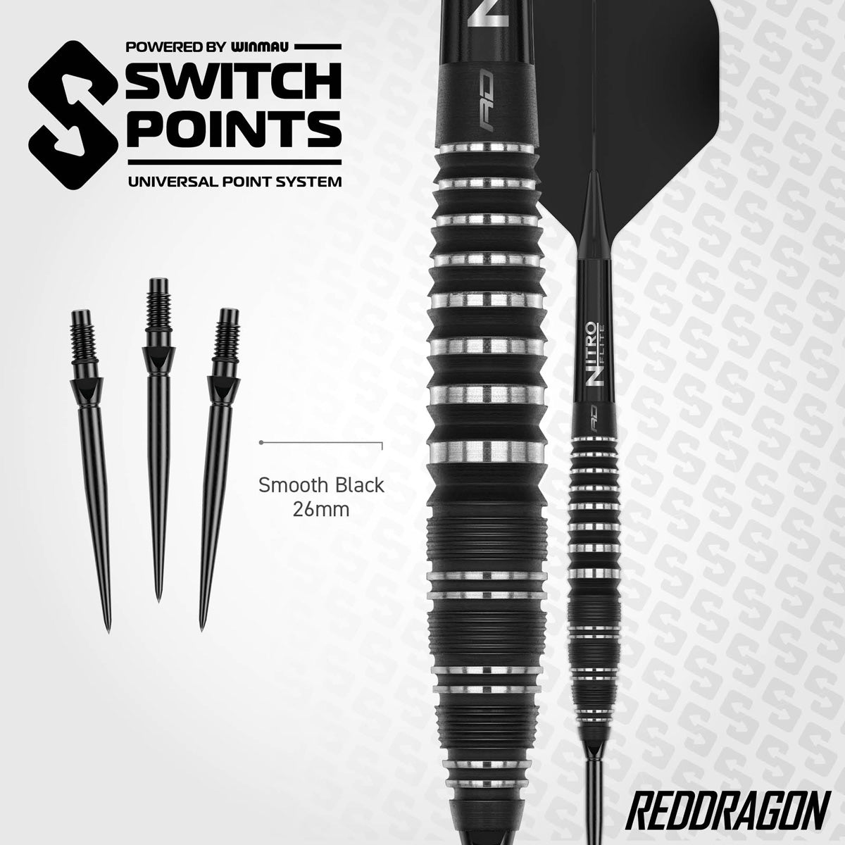 Red Dragon Sable Bomb Switch Point 90% Tungsten Steel Tip Darts - view 4