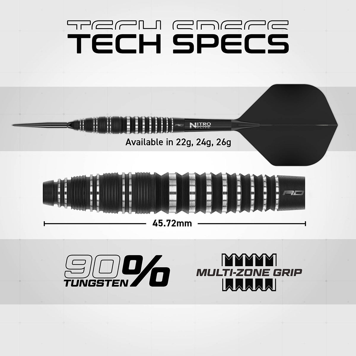Red Dragon Sable Bomb Switch Point 90% Tungsten Steel Tip Darts - view 6