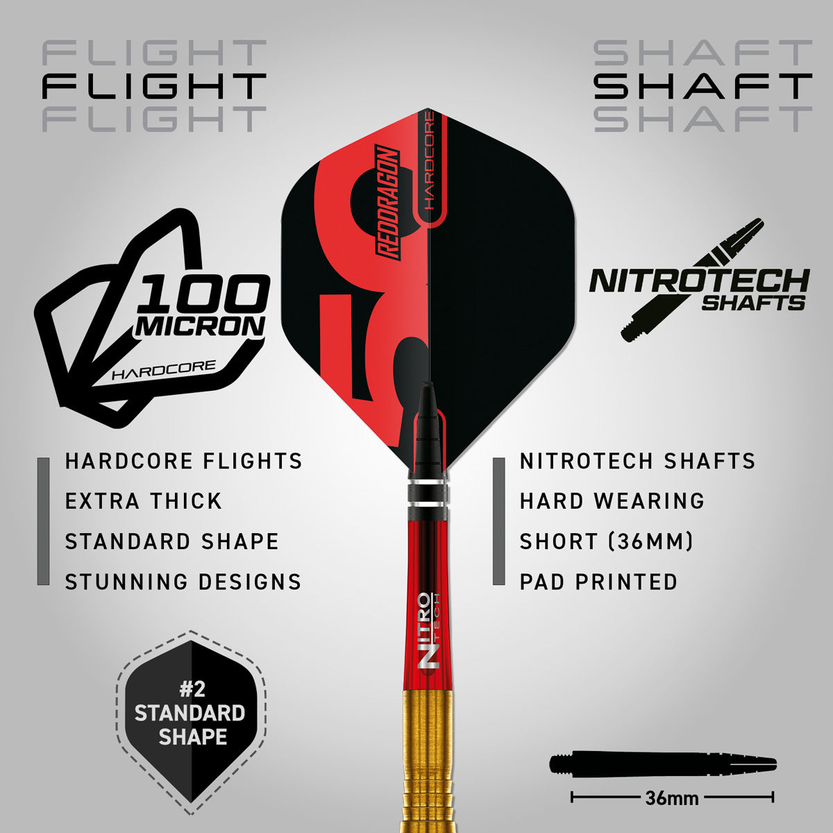 Red Dragon Virgin 5 90% Tungsten Steel Tip Darts - view 3