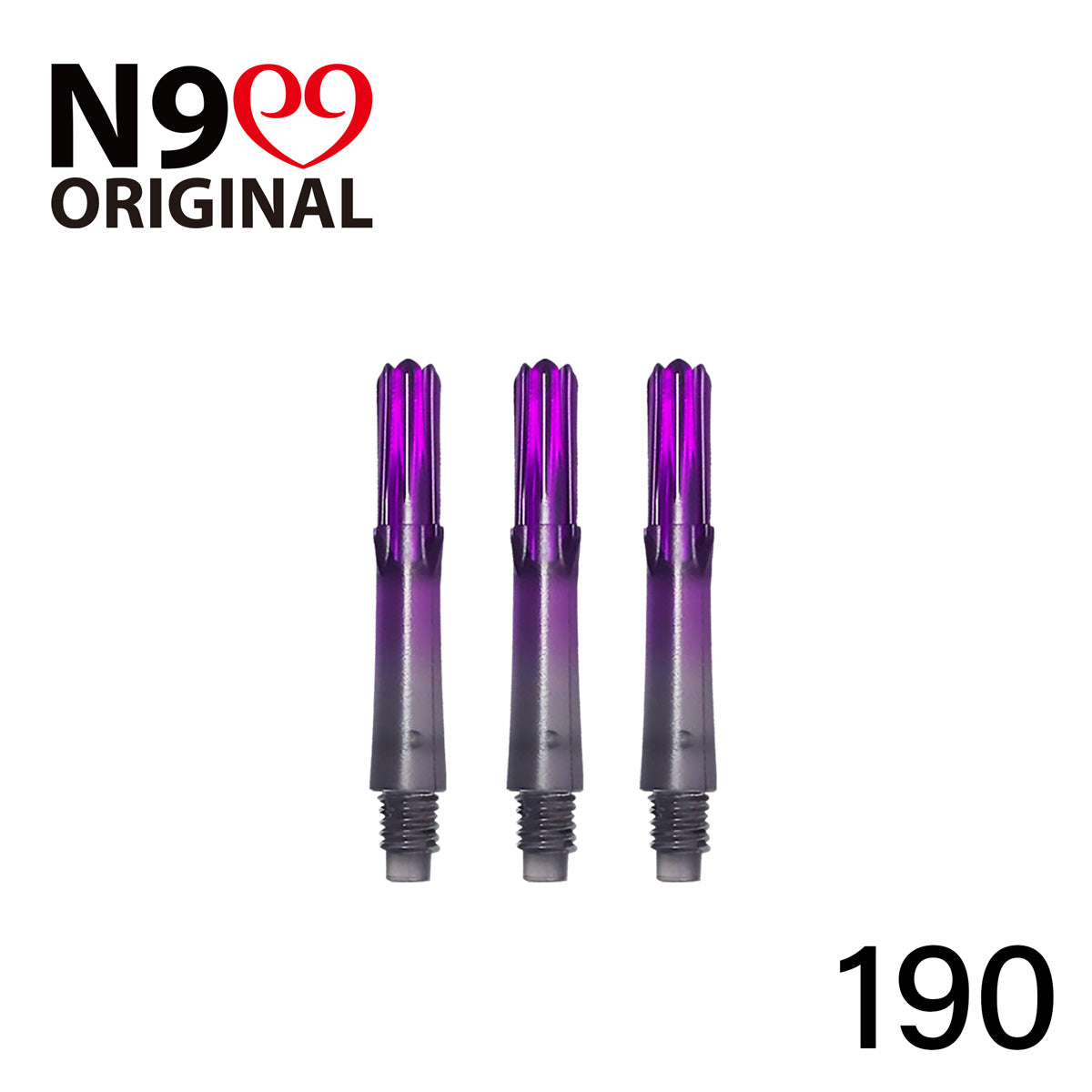 L-Style L-Shaft N9 Locked Straight Dart Shafts Clear Black Gradient - view 8