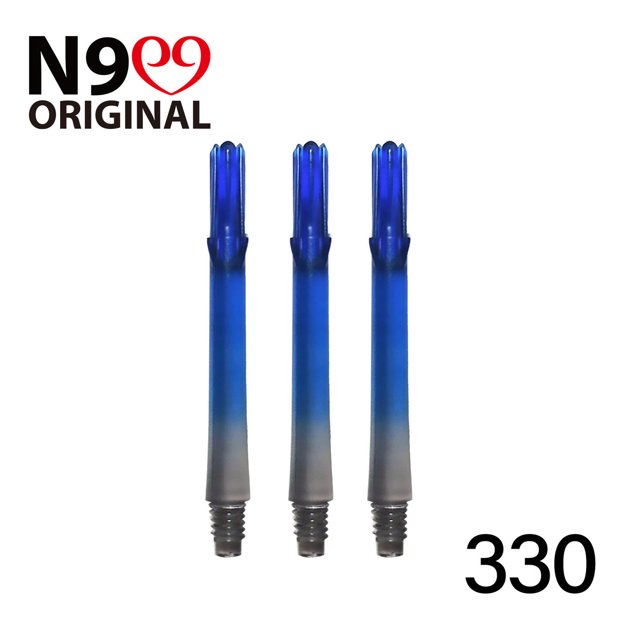 L-Style L-Shaft N9 Locked Straight Dart Shafts Clear Black Gradient - view 6