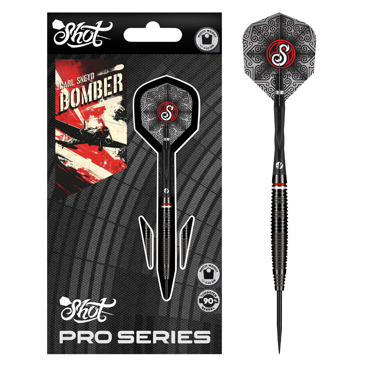 Shot Pro Series Carl Sneyd 90% Tungsten Steel Tip Darts - view 6