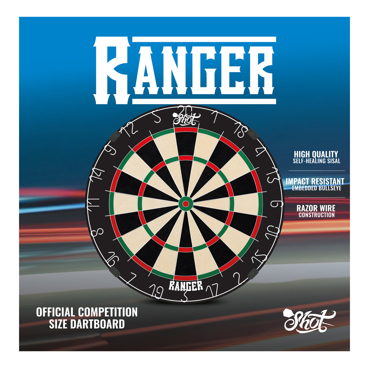 Ranger Bristle Dartboard by Shot - view 3