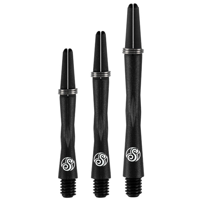 Tao Carbon Shaft with Spring Ring Dart Stems by Shot